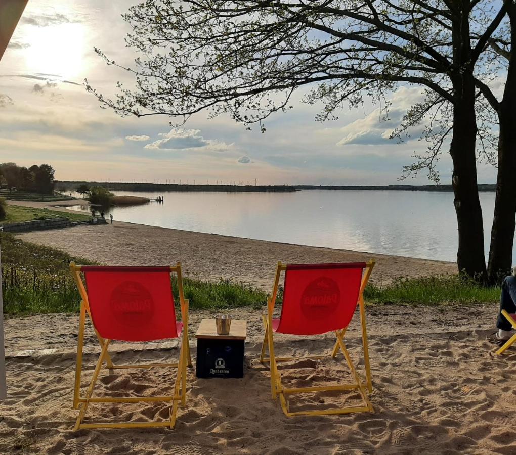 Seeliebe Mit Sauna Und Nur 50 Mtr. Bis Zum Strand Senftenberg Exterior photo