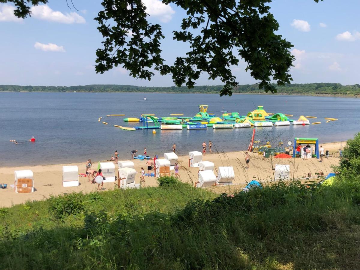Seeliebe Mit Sauna Und Nur 50 Mtr. Bis Zum Strand Senftenberg Exterior photo